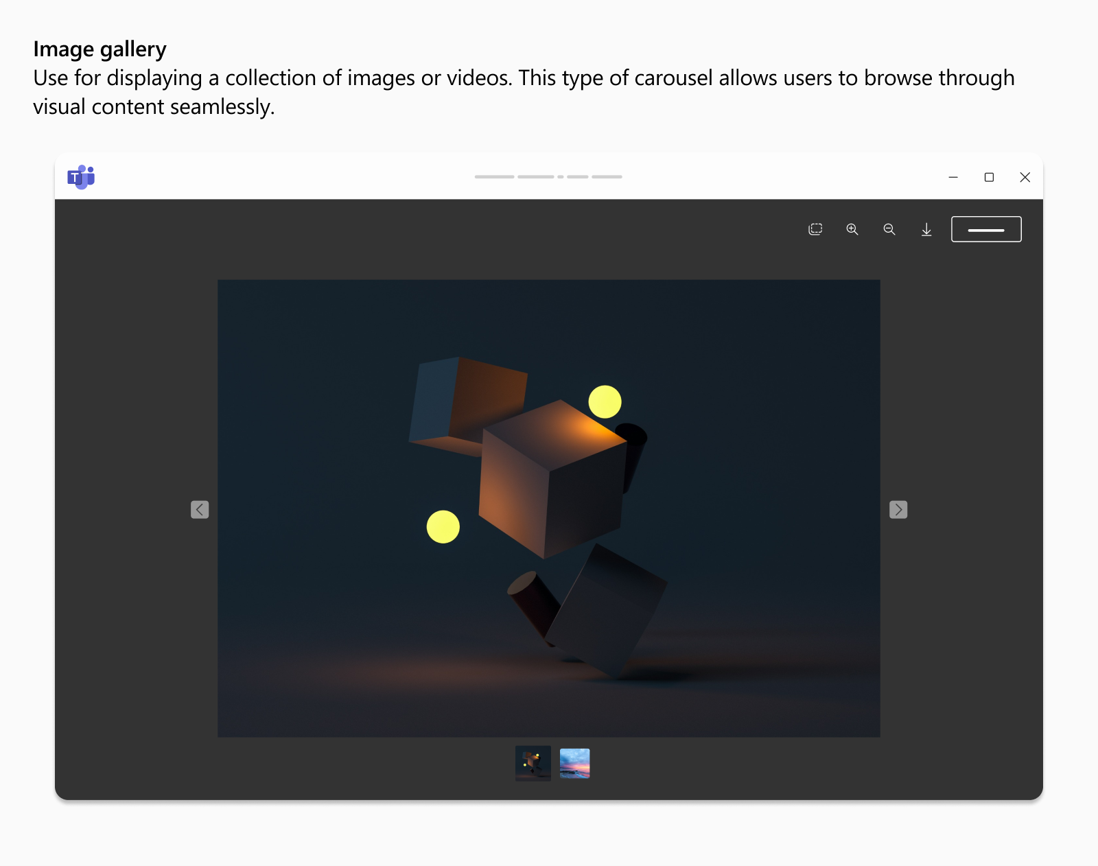 Image gallery layout