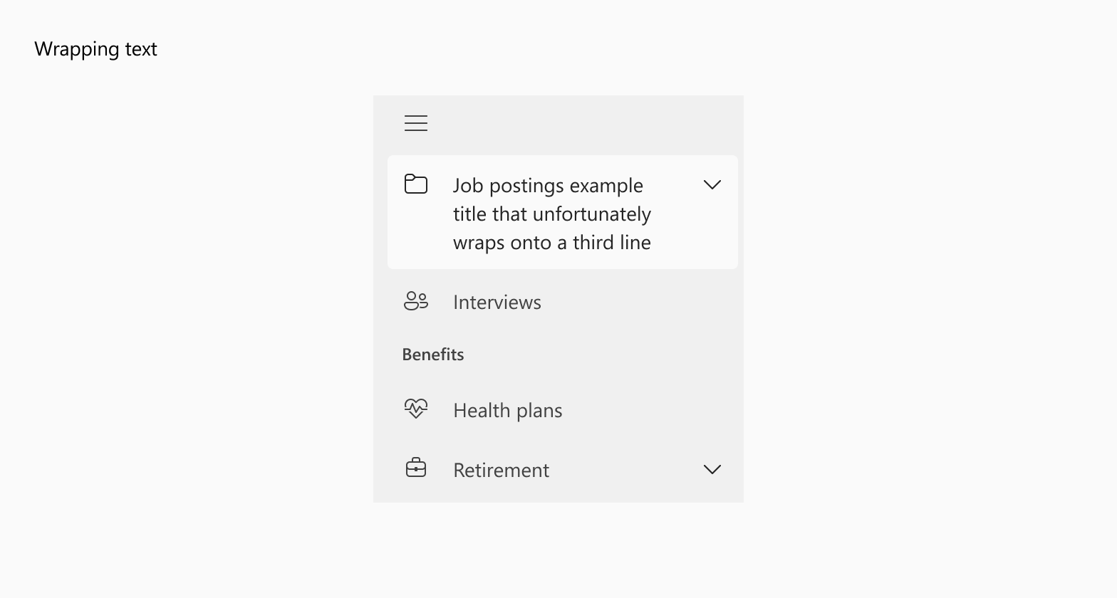 Wrapping text